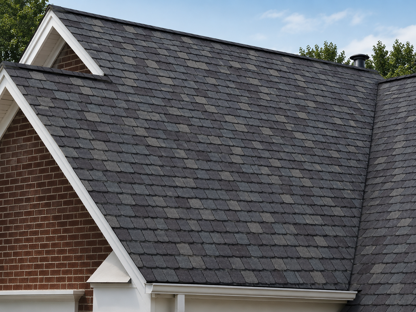 Roof after — clean new GAF architectural shingles